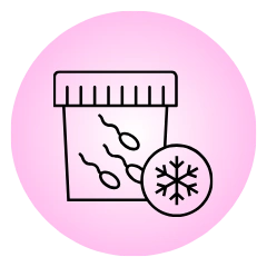 Egg and sperm freezing and donor program icon